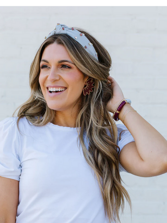 Ella Earrings - Maroon - Southern Belle Boutique