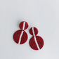 Colleen Earrings - Maroon + Gray - Southern Belle Boutique