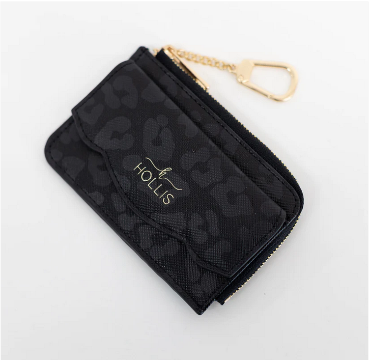 Black Leopard Coco Card Holder - Southern Belle Boutique