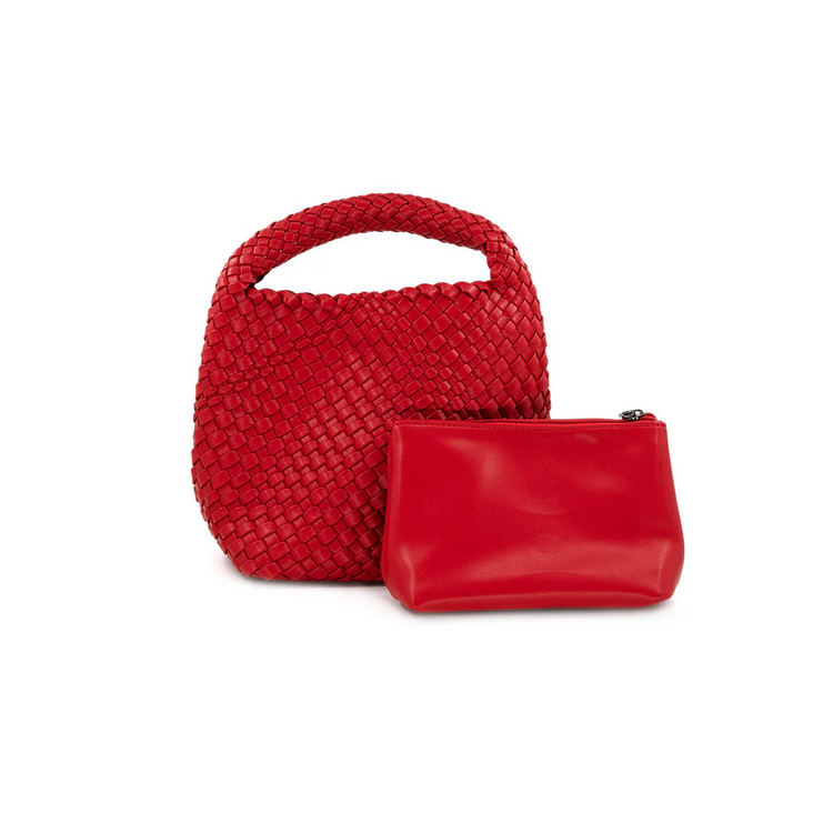 Woven Mini Hobo Bag