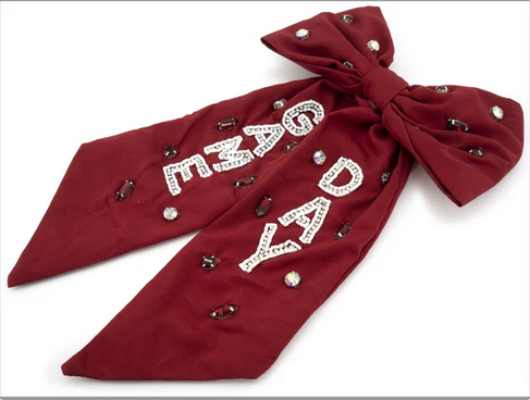 Maroon Game Day Bow