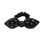 Shimmer Bow Scrunchie with Hand Sewn Crystals in Black - Southern Belle Boutique