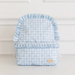 Ruffled Nylon Backpack - Blue Floral