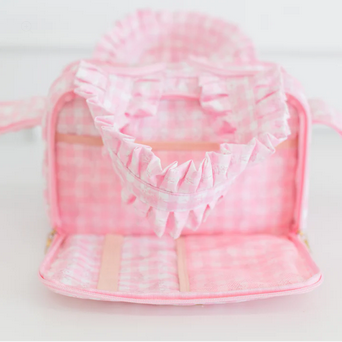Ruffled Nylon Cutie Caddie - Pink Floral
