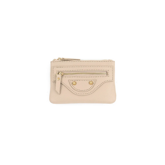 Beige Leather Wallet