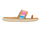 Maui Breeze Toe Loop Sandal - Tan/Multi Rainbow