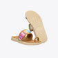 Maui Breeze Toe Loop Sandal - Tan/Multi Rainbow