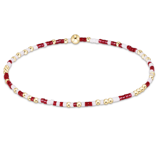 Gameday Hope Unwritten Bracelet - Maroon-White - Southern Belle Boutique