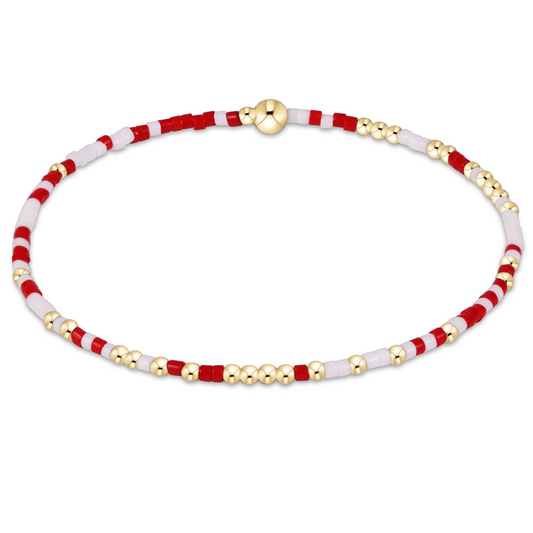 Gameday Hope Unwritten Bracelet - Red/White - Southern Belle Boutique