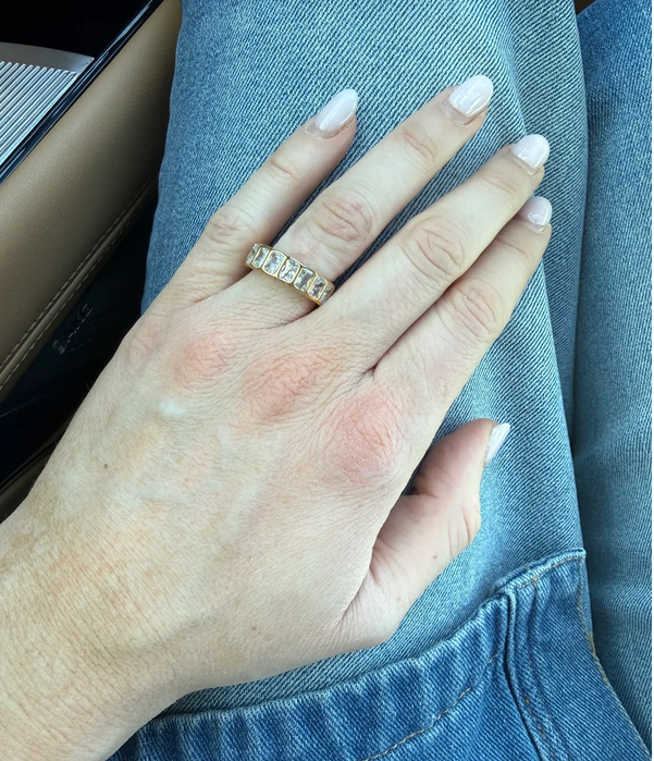 Emerald Cut Infinity Ring - Southern Belle Boutique