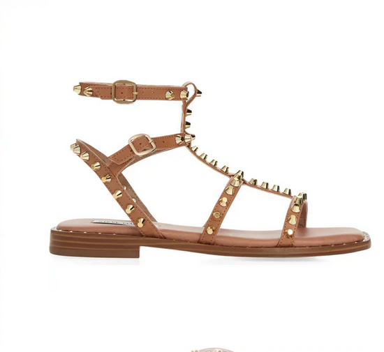 Sunnie Studded Gladiator Sandal - Tan - Southern Belle Boutique