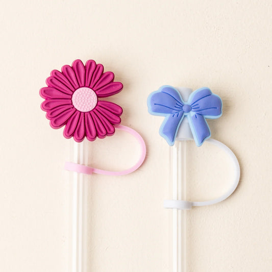 Straw Topper Set-Bubblegum - Southern Belle Boutique