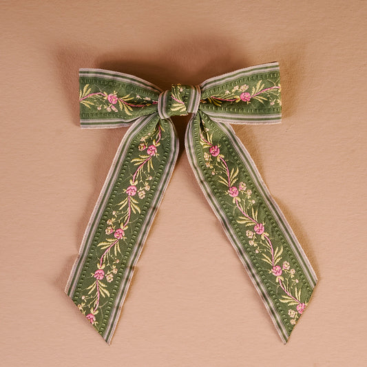 Sage Cottage Crush Hair Bow - Southern Belle Boutique