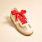 Step It Up Shoelaces- Frilly Red