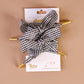 Step It Up Shoelaces- Gingham Black