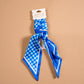 Twirl & Tie Scarf Accessory- Gingham Blue