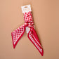 Twirl & Tie Scarf Accessory - Gingham Red