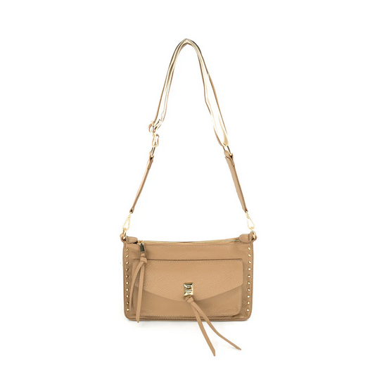 Camel Gold Stud Crossbody 2794 - Southern Belle Boutique