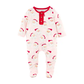 Pink Vintage Santa Baby Sleeper - Southern Belle Boutique