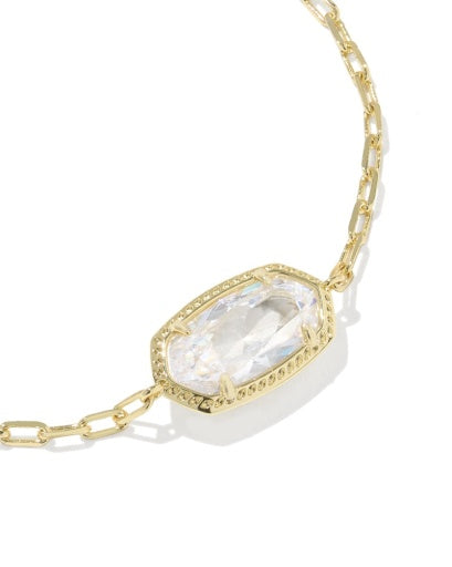 Elaina Luxe Chain Bracelet - Gold White Cz - Southern Belle Boutique