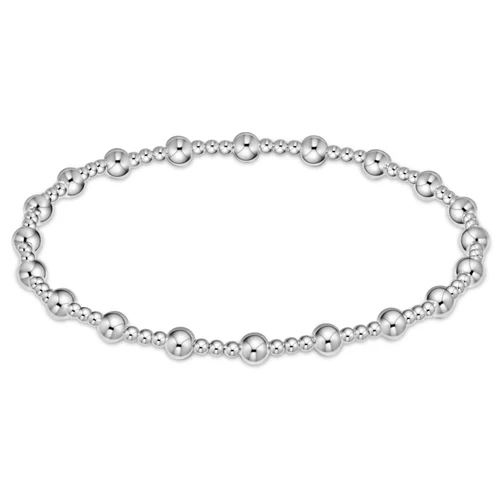 Classic Sincerity Pattern 4mm Bead Bracelet - Sterling - Southern Belle Boutique