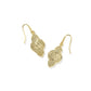 Abbie Medallion Small Drop Earrings Gold Hot Pink Mix - Southern Belle Boutique