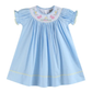 Lt Blue Easter Smocked Dress - Southern Belle Boutique