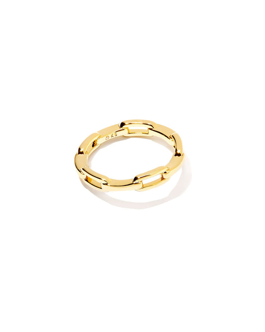 Andi Band Ring Gold Metal - Southern Belle Boutique