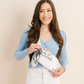 Cloud White Belt Bag w/Scarf - Southern Belle Boutique