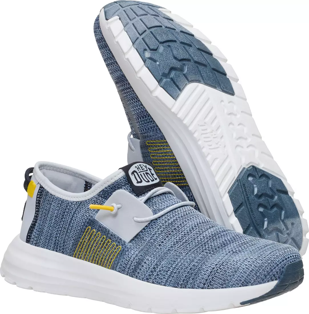 Hey Dude Men's Sirocco Stretch Sox Shoes - Blue - Southern Belle Boutique