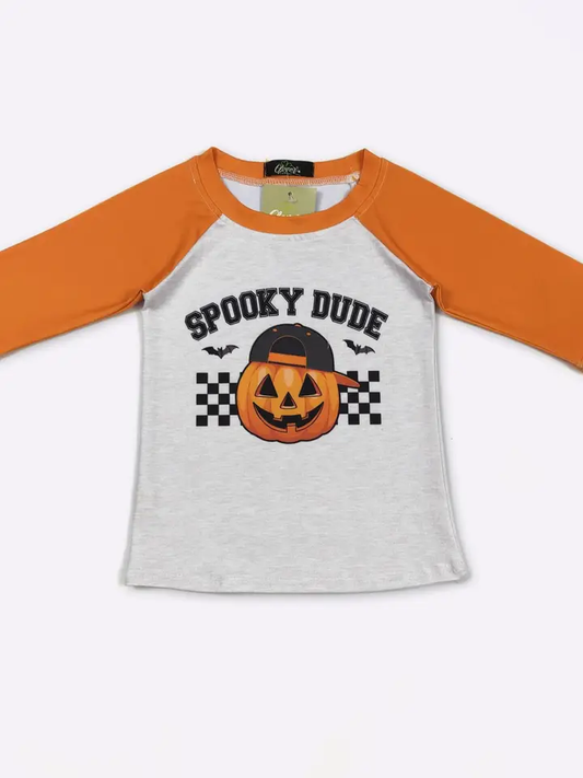 Spooky Dude Boy Raglan - Southern Belle Boutique