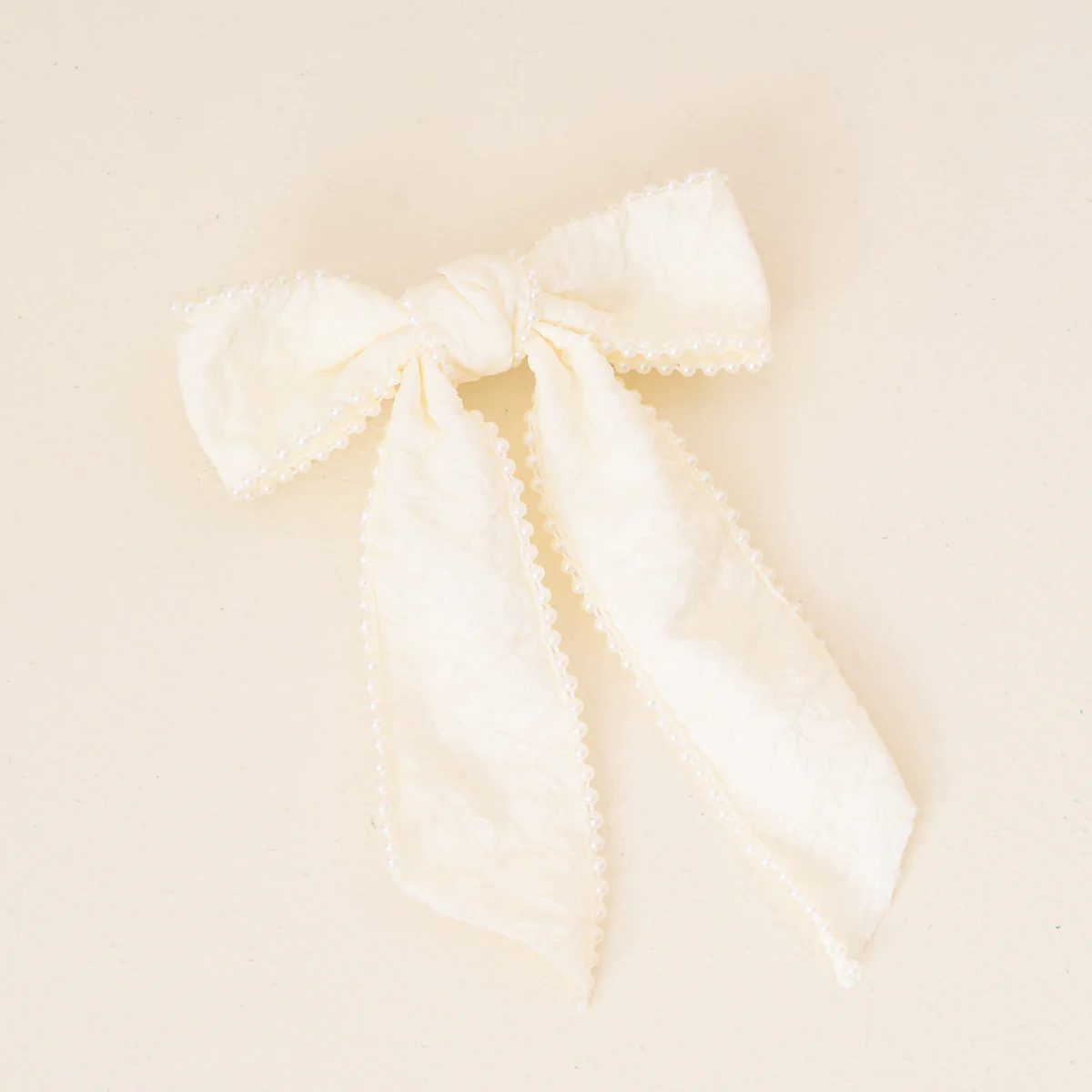 Cream Pearl Hair Bow - Southern Belle Boutique