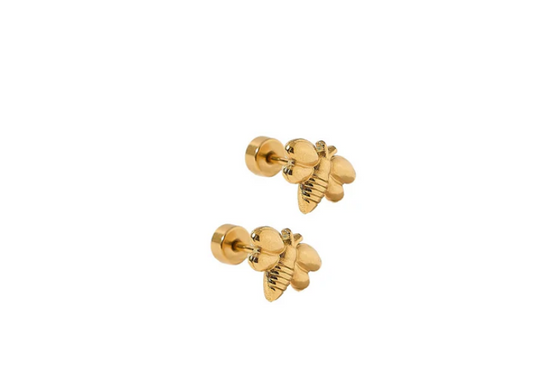 Screwback Stud Earrings - Bumble Bee - Southern Belle Boutique