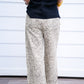 Leopard Straight Leg Cuffed Jeans