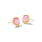 Brynne Shell Stud Earrings - Gold Blush Ivory Mother Of Pearl - Southern Belle Boutique