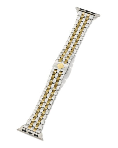 Alex Two Tone Stainless Steel 5 Link Watch Band in Sparkle - Southern Belle Boutique