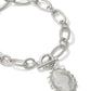 Mama Link And Chain Bracelet - Silver - Southern Belle Boutique