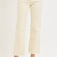 Tummy Control High Rise Textured Jean - Ivory - Southern Belle Boutique