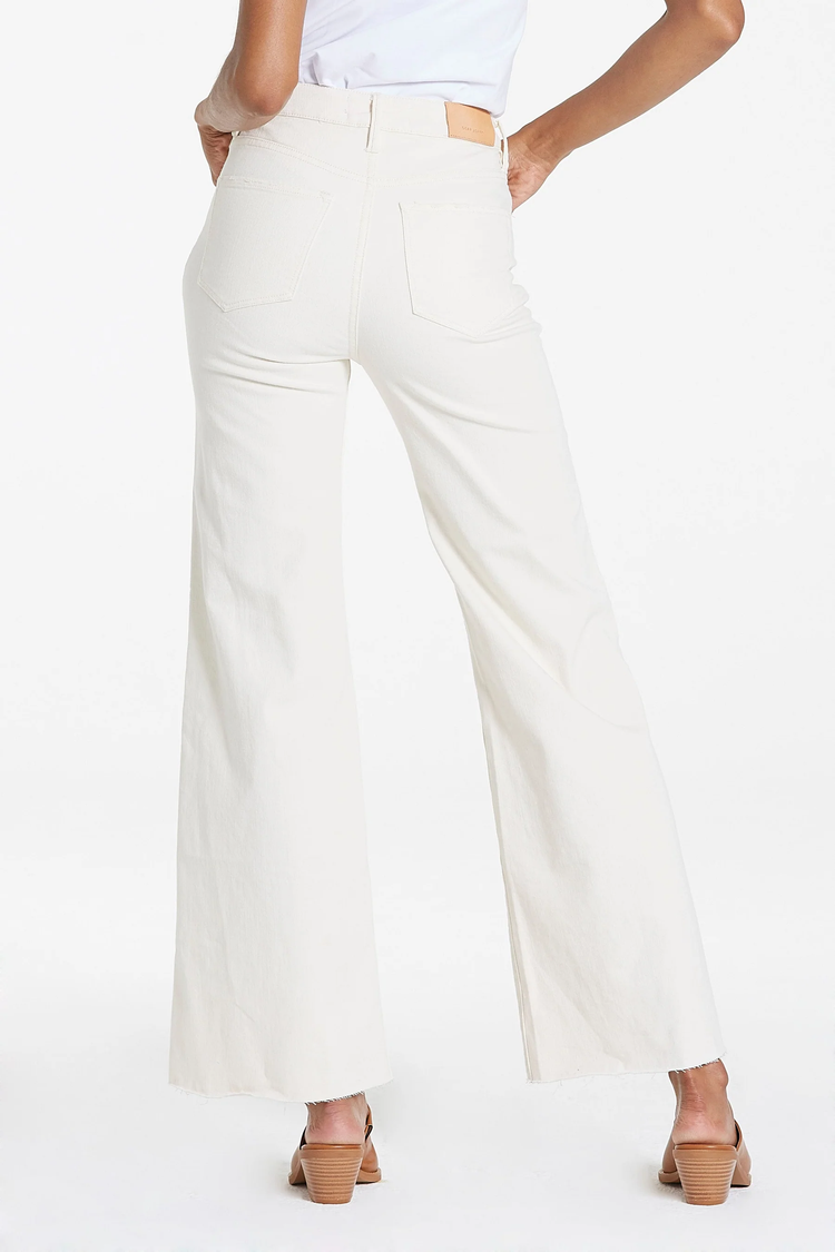 Fiona Super High Rise Wide Leg Jeans - Wheat - Southern Belle Boutique