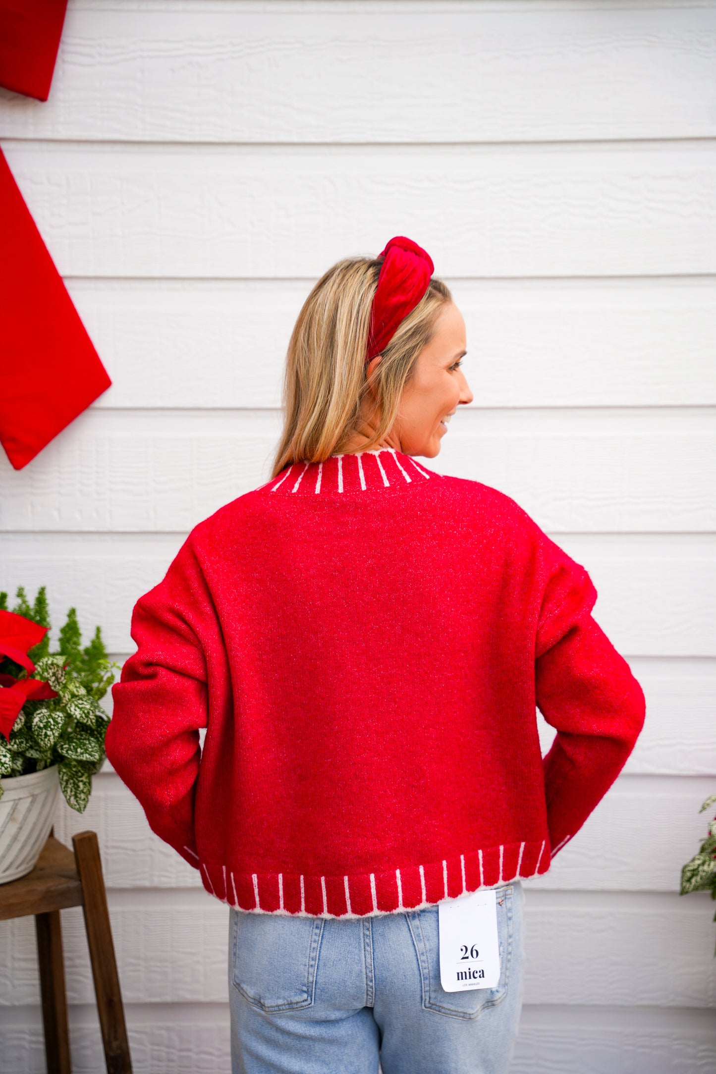 Red Bow Sweater