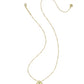 Ghost Short Pendant Necklace - Gold White Glow In The Dark Glass - Southern Belle Boutique