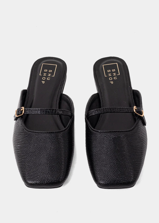 Athena Slide - Black Lizard