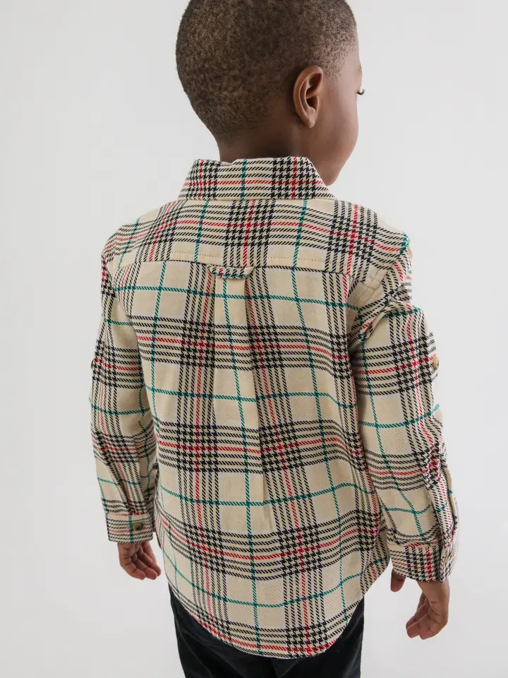 Tannen Plaid Long Sleeve Button Down Shirt