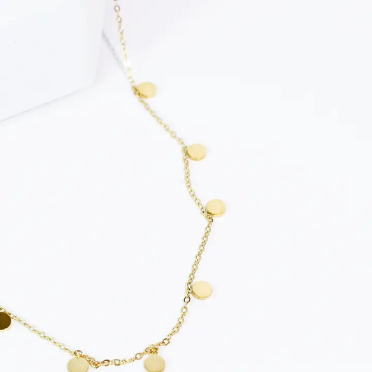Tiny Drops Necklace - Gold - Southern Belle Boutique