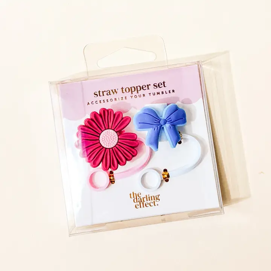 Straw Topper Set-Wildberry - Southern Belle Boutique
