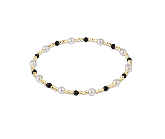 Pearl Sincerity Pattern 4MM Bead Bracelet - Faceted
