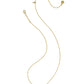 Elisa Usa Short Pendant Necklace Gold Red White Blue Star Illusion - Southern Belle Boutique