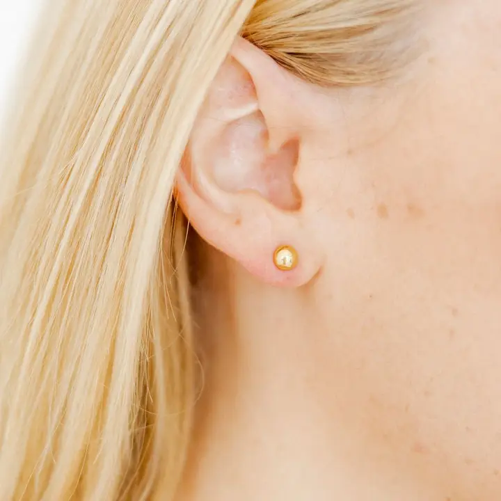 Screwback Stud Earrings - Vera Round 6mm - Southern Belle Boutique