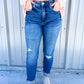 High Rise Slim Girlfriend Jeans - Southern Belle Boutique