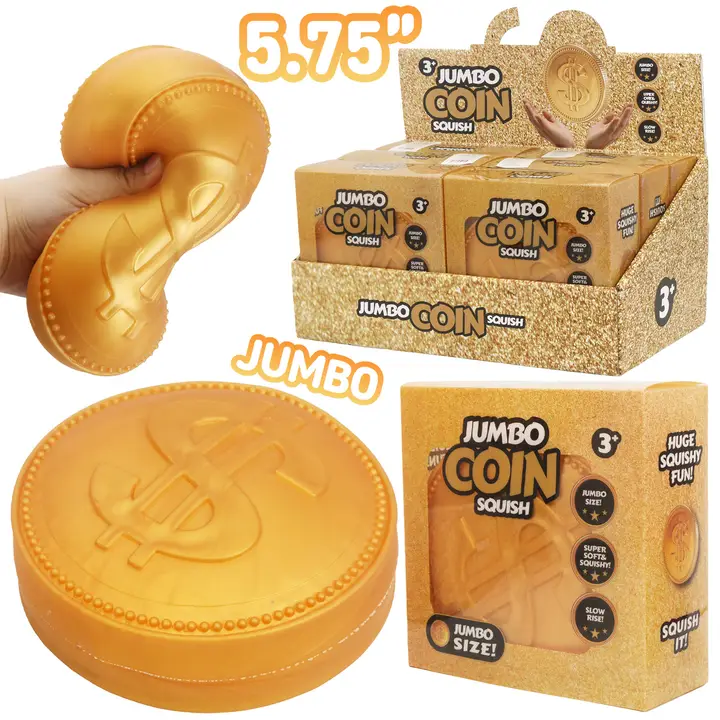 Jumbo Gold Coin Squishy - Southern Belle Boutique
